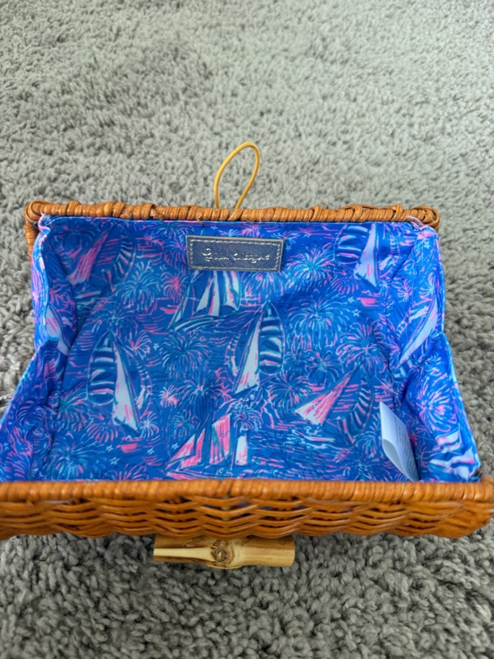 Lilly Pulitzer Wicker Clutch - Picture 4 of 5